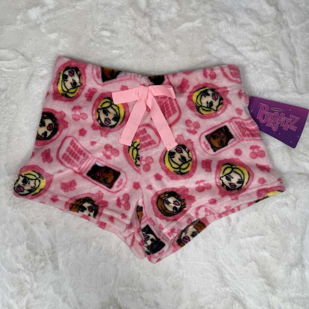 Bratz Pink Plush Lounge Pajama Shorts